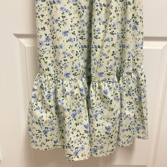 Abercrombie & Fitch Green Floral Midi Dress - Picture 3 of 13